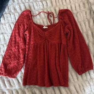 American eagle red top